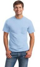 Gildan® Ultra Cotton® Adult Unisex 100% Cotton Short Sleeve T-Shirt with Pocket